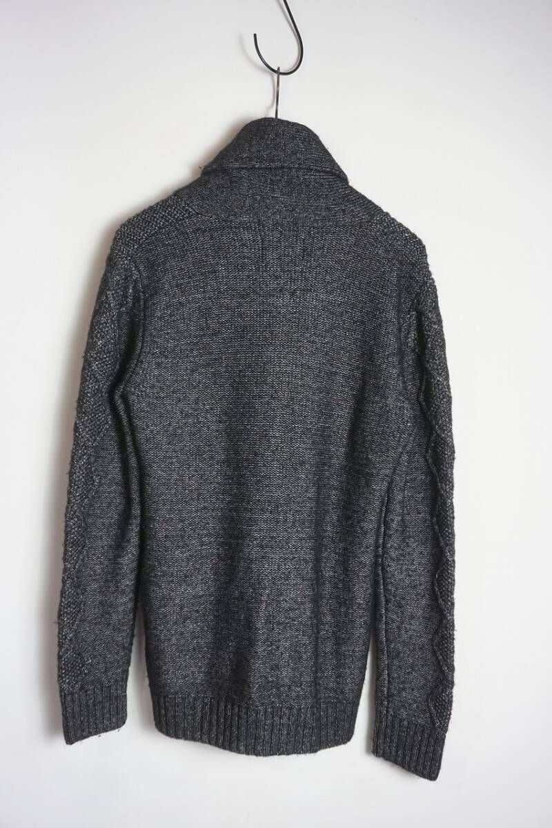 LOUNGE LIZARD ラウンジリザード ショール カラー ケーブル ニット