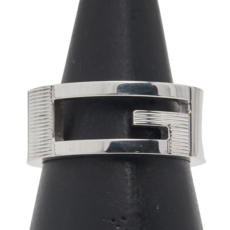 グッチ カットアウトG リング 指輪 12 SV 925 シルバー レディース GUCCI 1-0236704