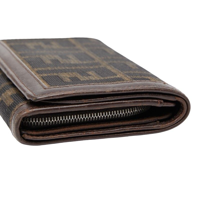  フェンディ ズッカ 31052 ベージュ ブラウン キャンバス レザー レディース FENDI 1-0238551 その他 小物