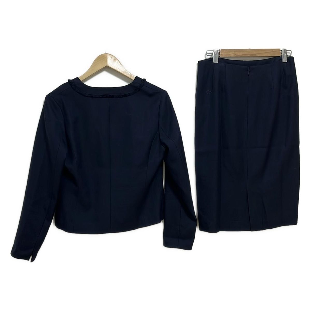 BEAMS ビームス スカートスーツ レディース - ネイビー