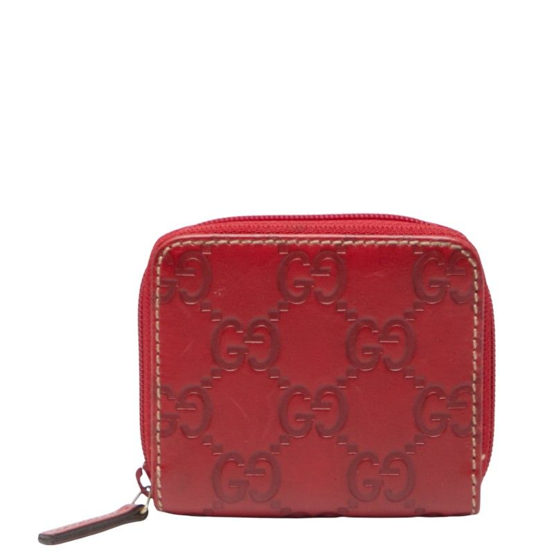 グッチ グッチシマ 115255 レッド レザー レディース GUCCI 1 0239447