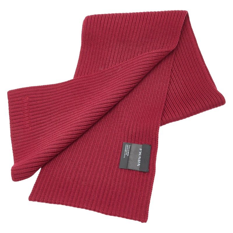 プラダ スポーツライン ロゴ SMS 180 レッド ウール レディース PRADA 1-0240031