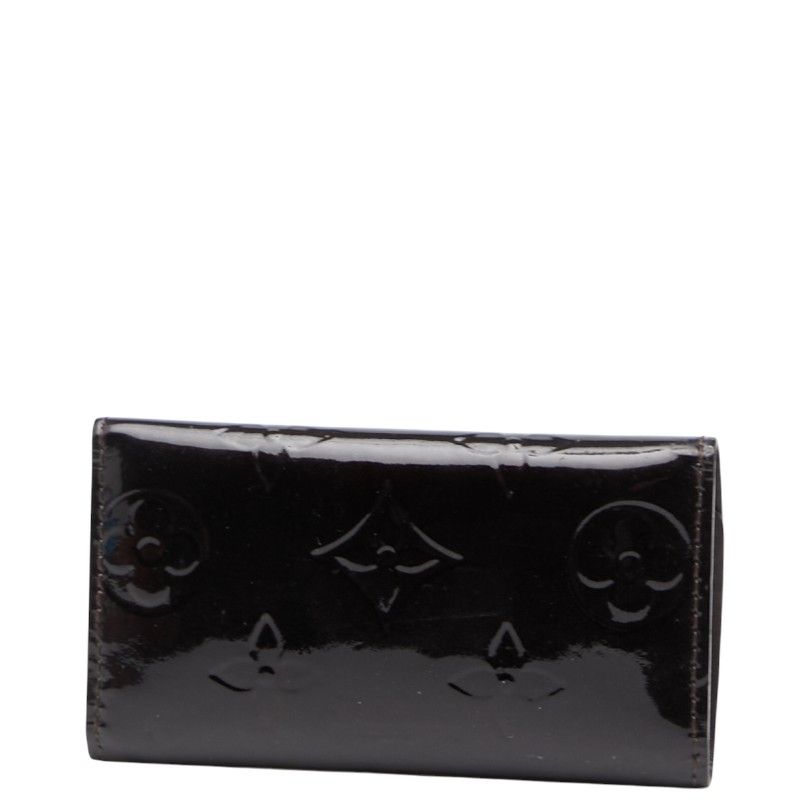 ルイ ヴィトン モノグラム ヴェルニ ミュルティクレ4 M 93517 アマラント ブラウン パテントレザー レディース LOUIS VUITTON 1-0240066