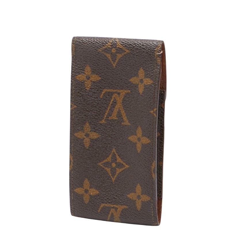 ルイ ヴィトン モノグラム エテュイ シガレット シガレットケース 小物入れ M 63024 ブラウン PVC レザー レディース LOUIS VUITTON 1-0240071