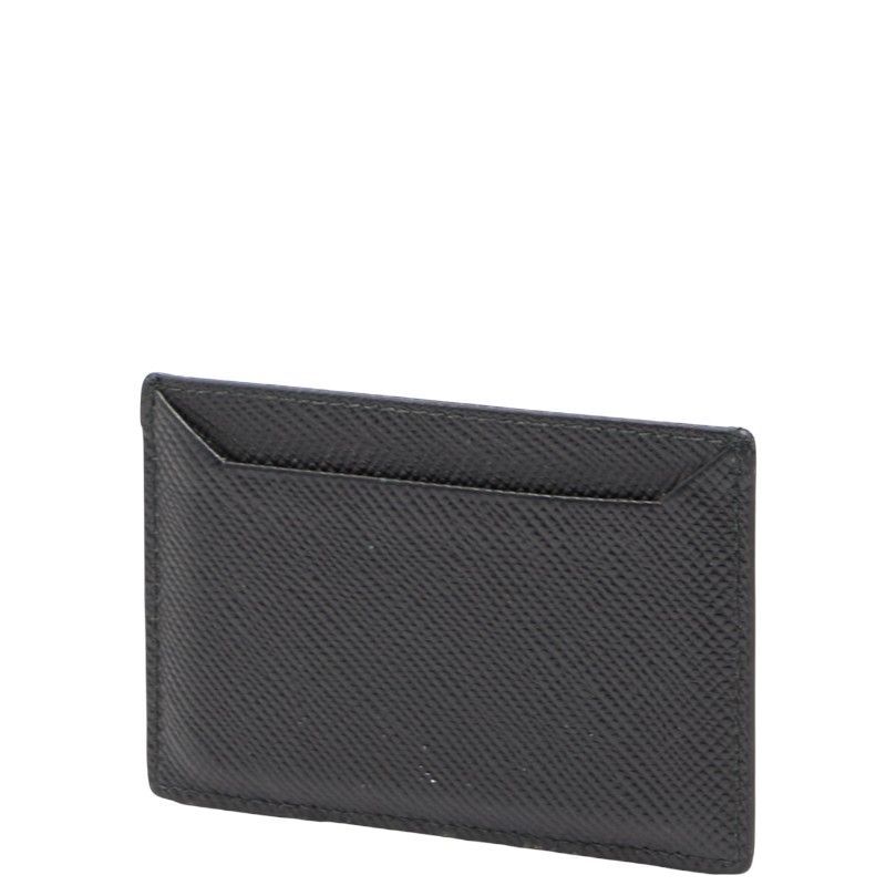 プラダ カードケース パスケース ブラック レザー レディース PRADA 1-0240072