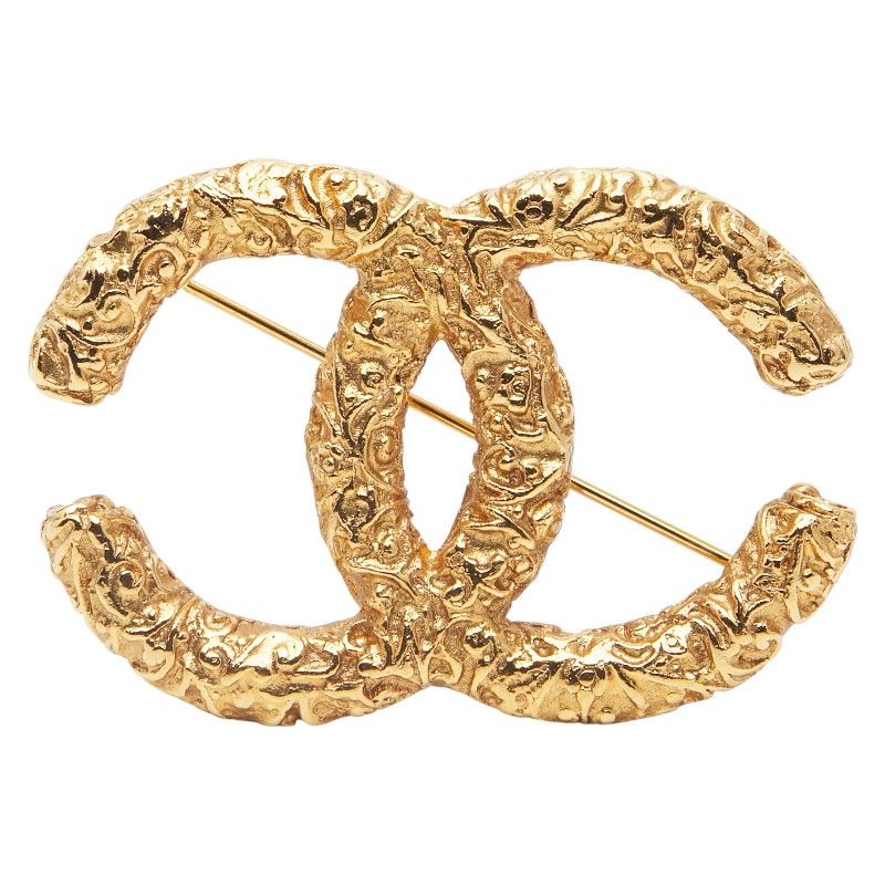 シャネル ココマーク ヨウガン 溶岩 ゴールド メッキ レディース CHANEL 1 0240088