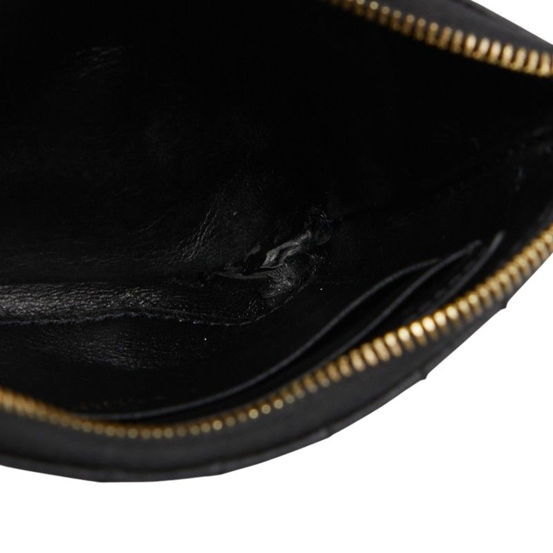 セリーヌ Cチャーム キルティング コインケース カードケース ブラック