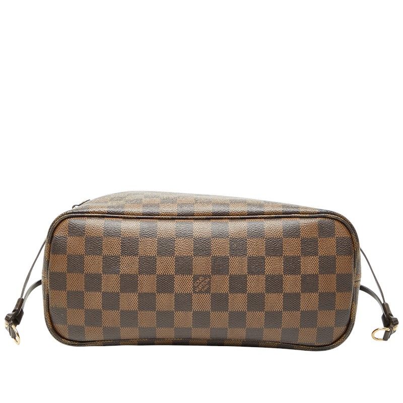 美品　ヴィトン　ダミエ　ネヴァーフルPM トートバッグ　ブラウン　N51109 ルイ・ヴィトン LOUIS VUITTON ネバーフルPM N51109 ブラウン ダミエ