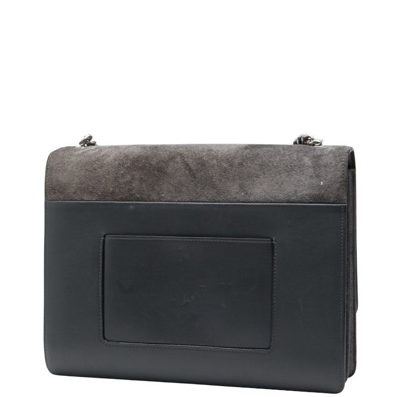 セリーヌ クラシックボックス チェーン ショルダーバッグ グレー