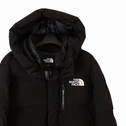 ザノースフェイス THE NORTH FACE ゴーフリー ダウンジャケット フード GO DOWN JACKET NJ1DM71A ジップアップ ロゴ 刺繍 L 100 黒 ブラック