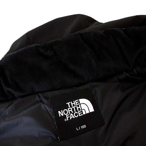 ザノースフェイス THE NORTH FACE ゴーフリー ダウンジャケット フード GO DOWN JACKET NJ1DM71A ジップアップ ロゴ 刺繍 L 100 黒 ブラック OLIVEOS_COM_TR