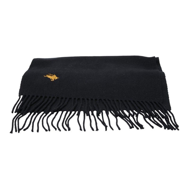 バーバリー シャドーホース刺繍 ブラック ゴールド カシミヤ レディース 228-41816