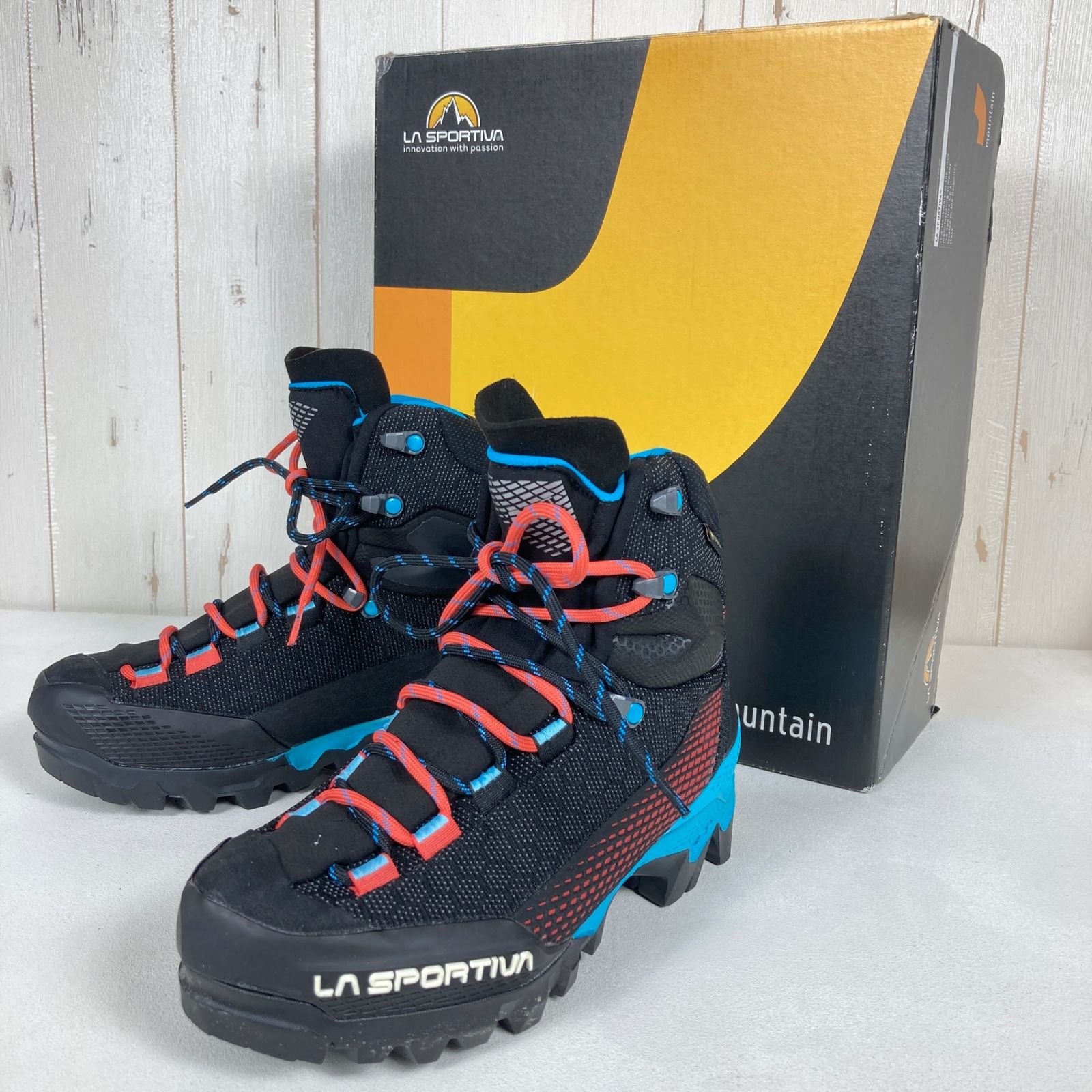 Women s 23.1cm ブルー系 La Sportiva ラ スポルティバ エクイリビウム ST GTX ウーマン AEQUILIBRIUM ST GTX WOMAN ブラック ハイビスカス フットウェア トレッキングブーツ z00