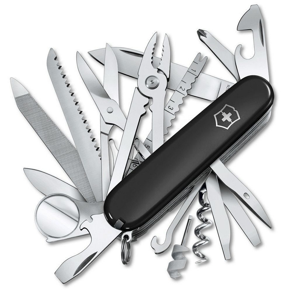 VICTORINOX ビクトリノックス 十徳ナイフ スイスチャンプ 1.6795 レッド 1.6795.3 ブラック キャンプ アウトドア 折り畳みナイフ