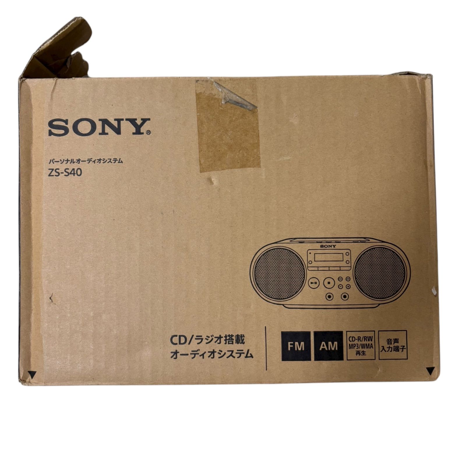 WJ87 SONY ZS-S40 CDラジオ オーディオシステム ブラック