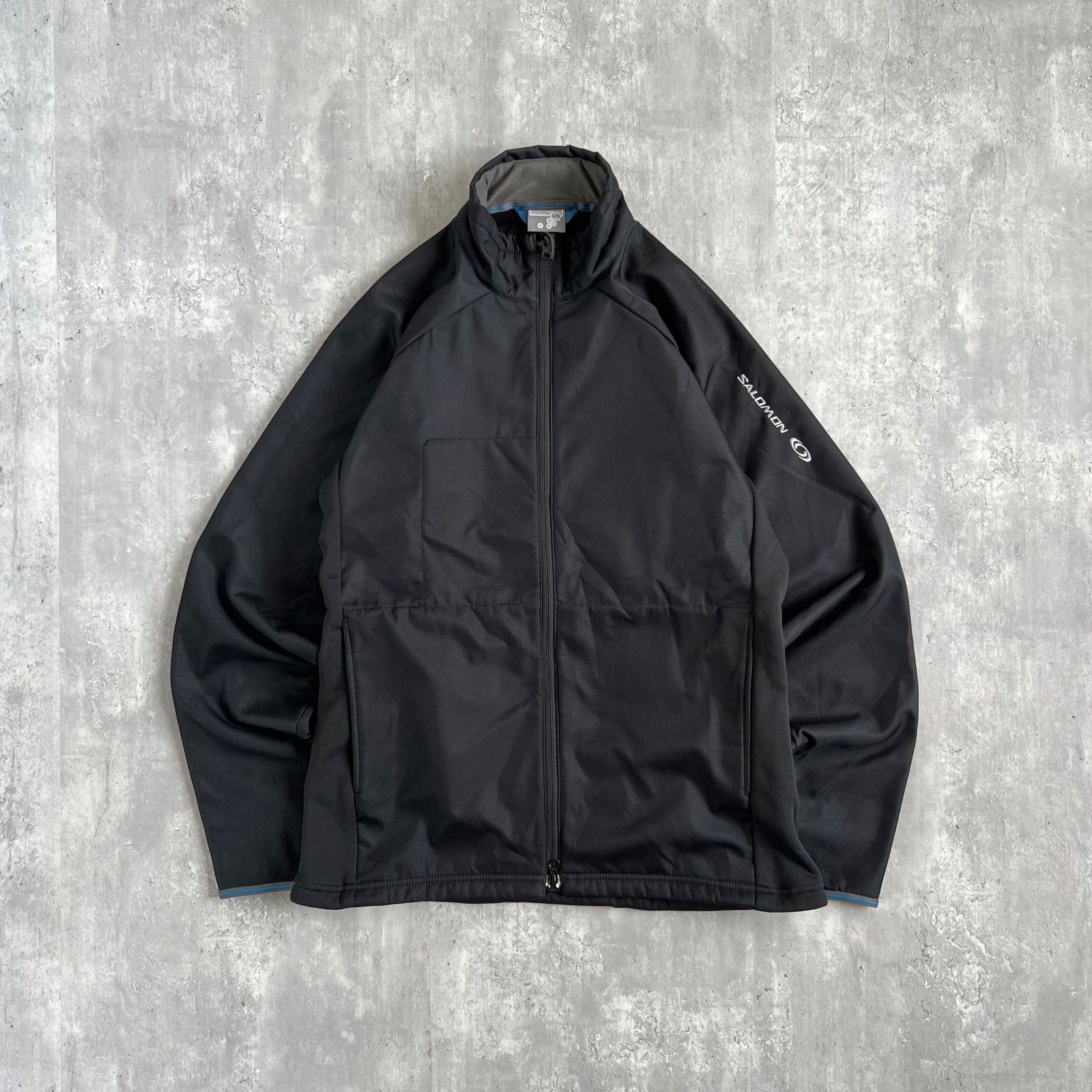 SALOMON サロモン 旧タグ 00s ソフトシェルジャケット プロテクションパッド XLサイズ ブラック系