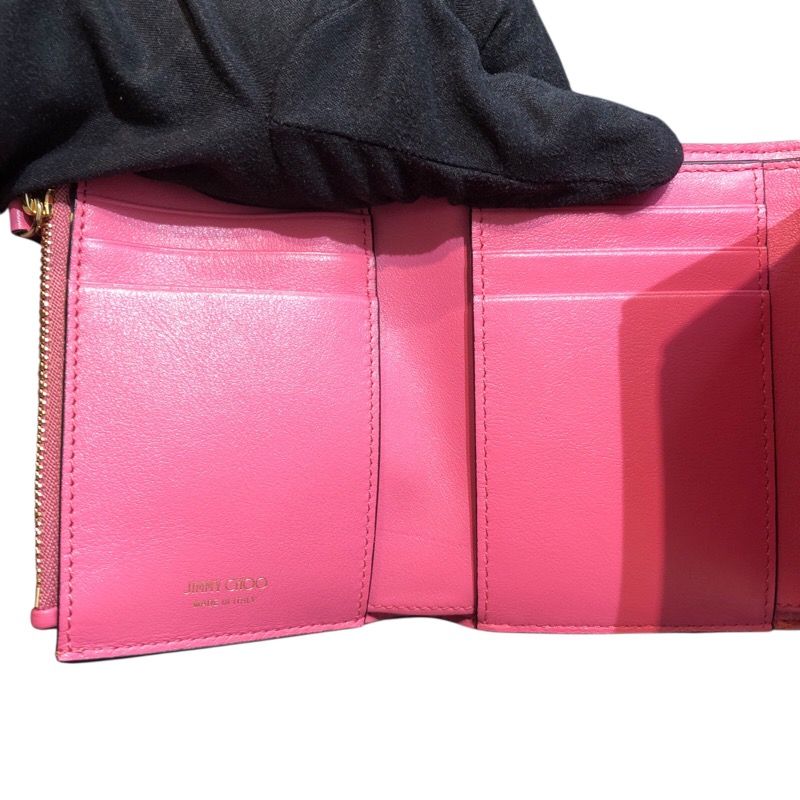 マリンダ三つ折り財布 ピンクベージュ