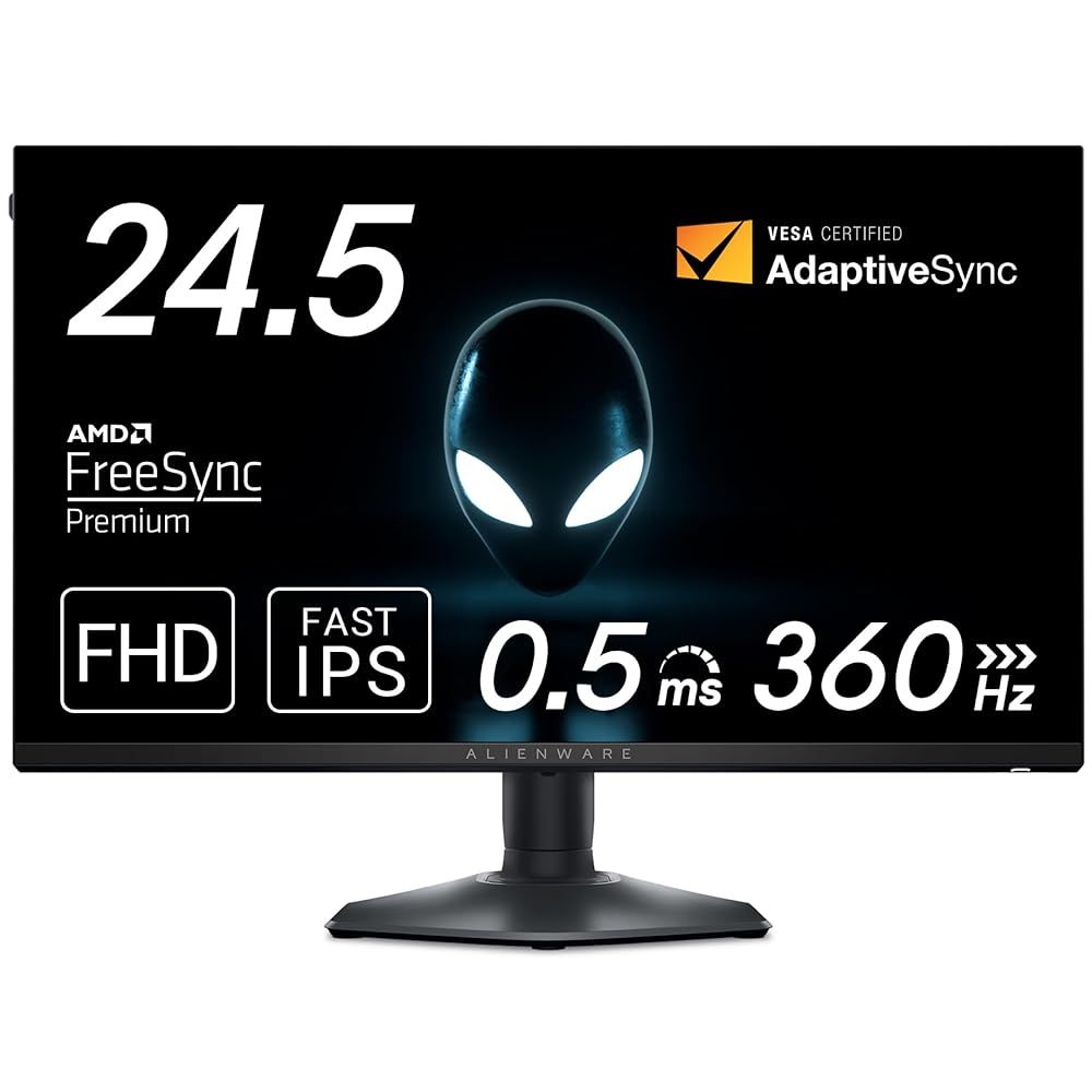 Dell AW2523HF 24.5インチ Alienware ゲーミングモニター 3年間無輝点交換保証 FHD Fast IPS 非光沢 DP HDMI sRGB 99