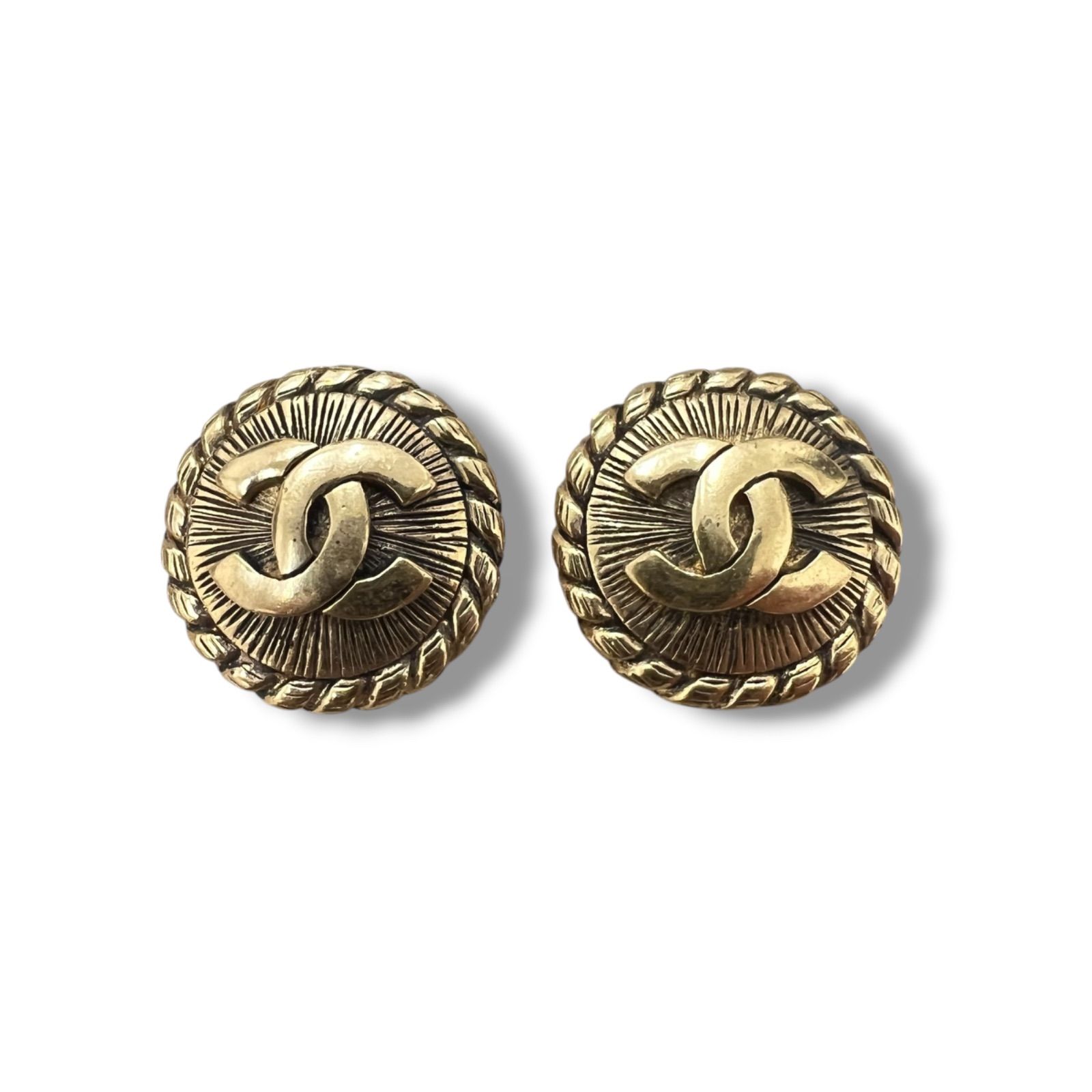 Y ITFELB00UZR0 CHANEL シャネル イヤリング ゴールド ココマーク ラウンド サークル ヴィンテージ