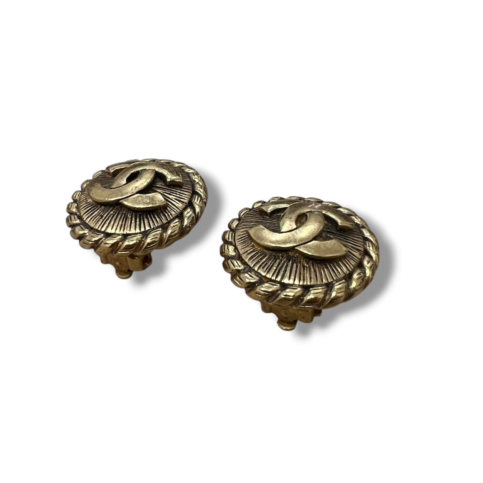 Y CHANEL シャネル イヤリング ゴールド ココマーク ラウンド サークル ヴィンテージ