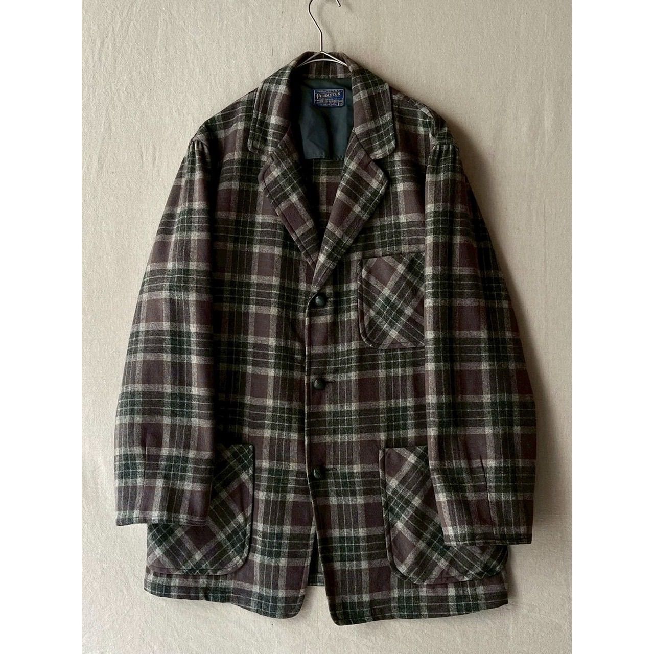 Pendleton 50s 60s ウール　ジャケット 50s 60s PENDLETON テーラード ジャケット / M ウール パープル グレー