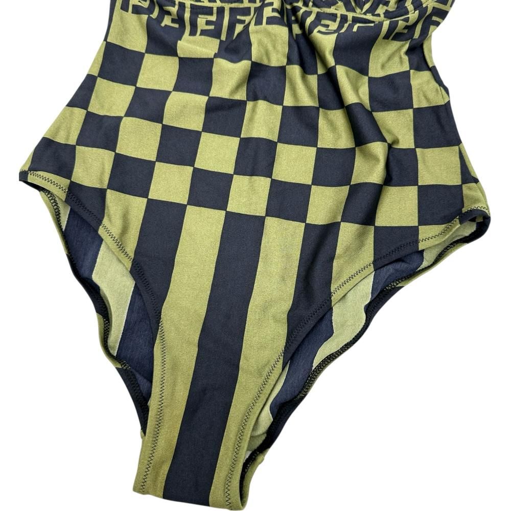  FENDI フェンディ ズッカ柄 水着 スイムウエア その他セット ナイロン グリーン ダークネイビー レディース GD ワンピース水着 水着 ラッシュガード