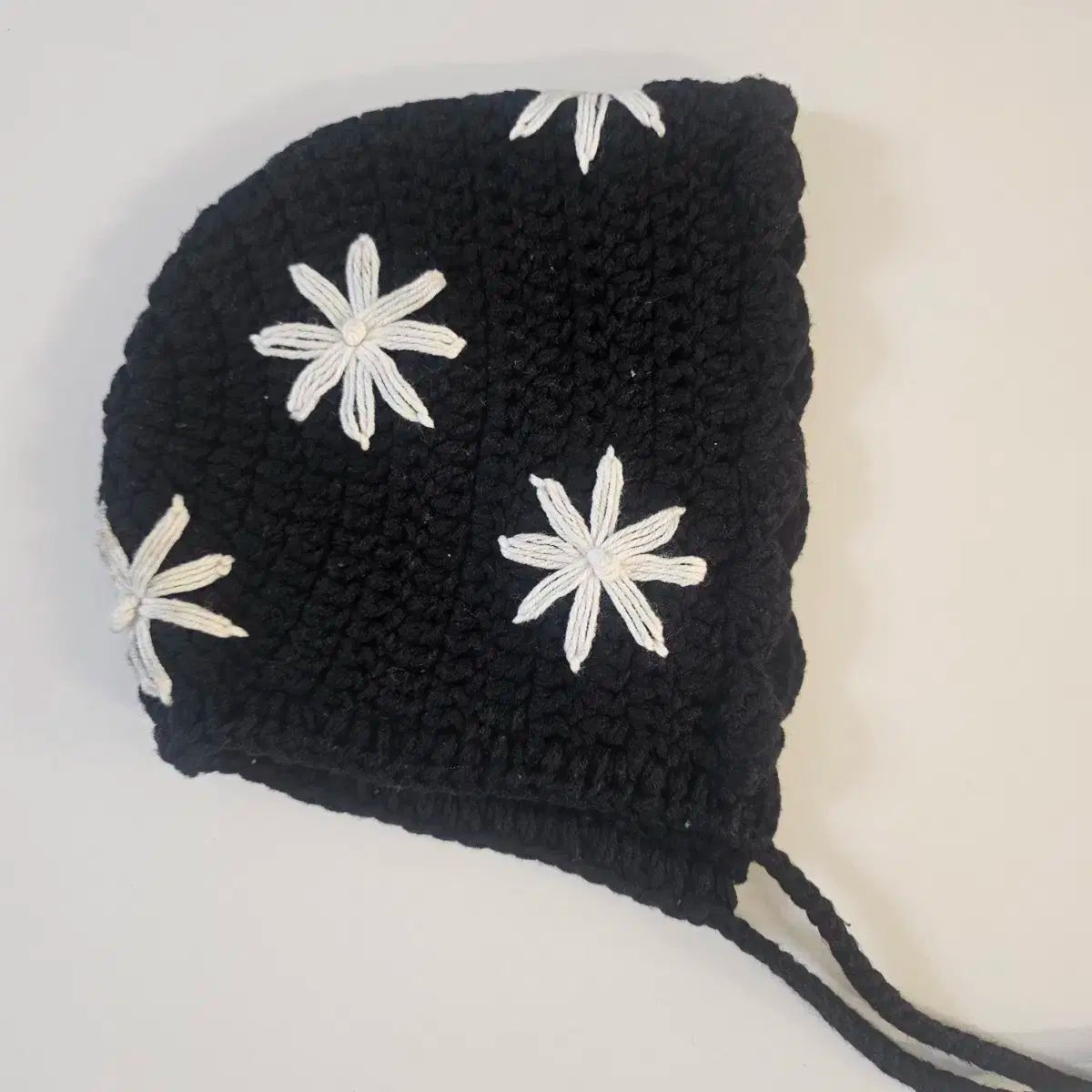 マズクリー 刺繍 ボンネット 収納ボックス ブラックS