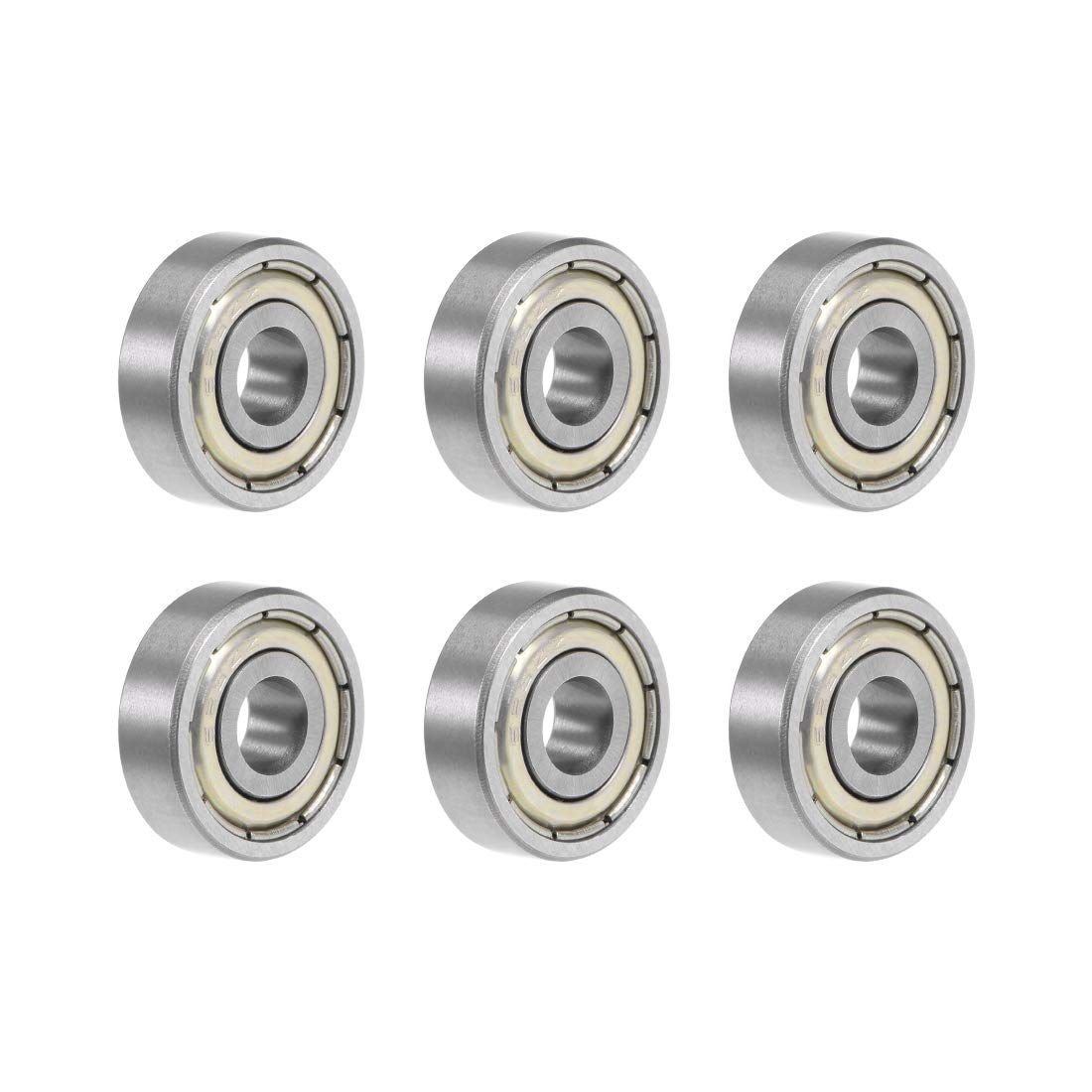 新品 uxcell 625ZZ ベアリング 深溝玉軸受 5x16x5mm 両側シールド付