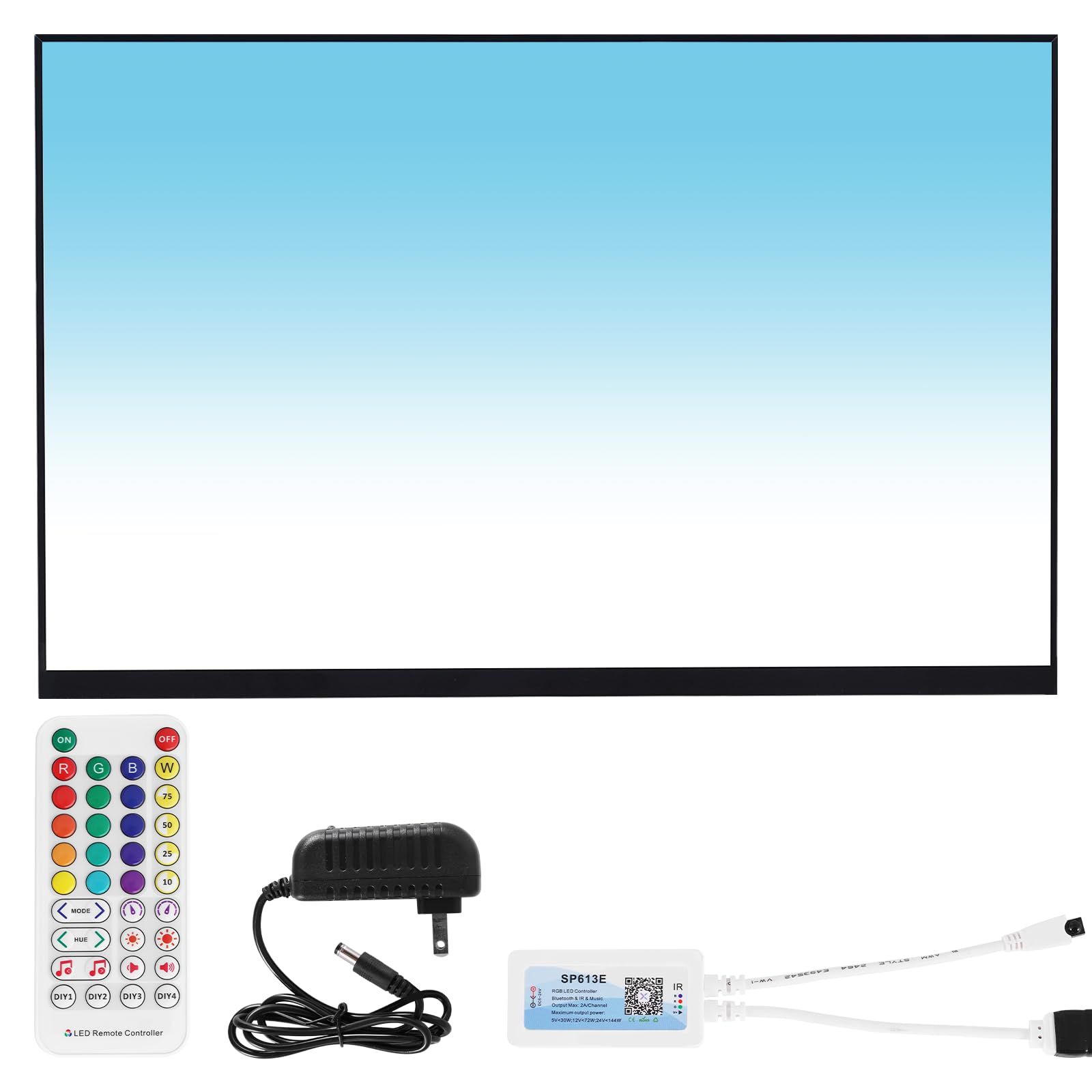 MXBAOHENG 水槽バックスクリーン RGB 水槽ライト LED 水槽バックライト 背景ボード スマホアプリ操作 タイマー付き 薄型 熱帯魚 メダカ 金魚 水槽 アクアリウム 装飾 45 30