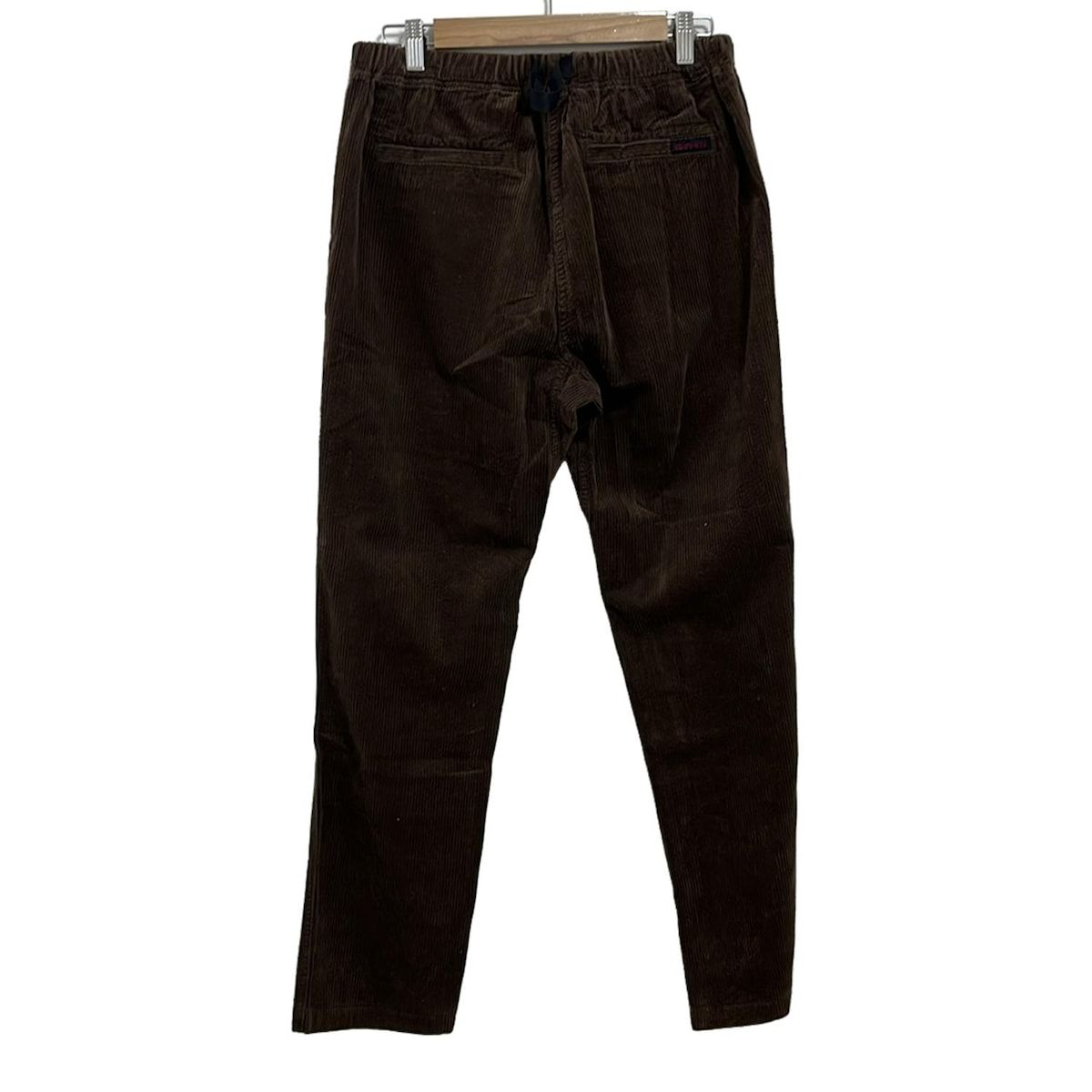 Gramicci グラミチ パンツ サイズL レディース - ダークブラウン フルレングス コーデュロイ ウエストゴム