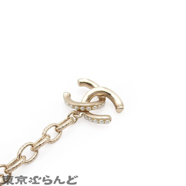 シャネル CHANEL ブレスレット ゴールド メタル コスチュームパール