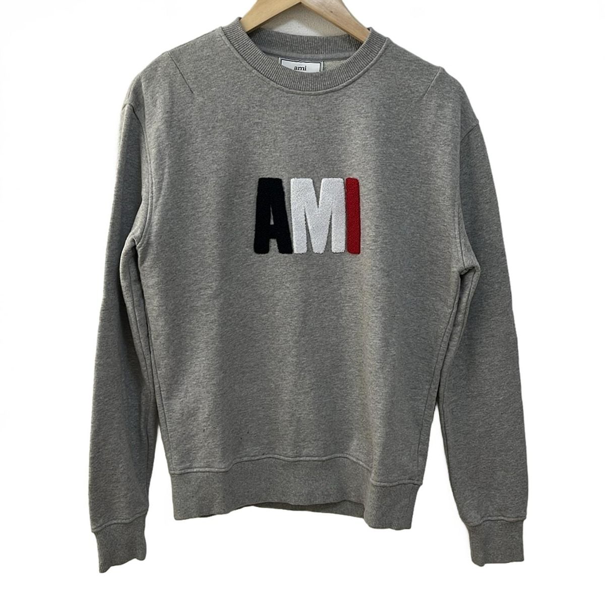 AMIalexandremattiussi アミアレクサンドルマテュッシ トレーナー サイズS レディース - グレー×白×マルチ 長袖