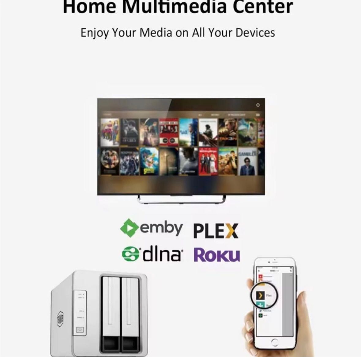 Terramaster F2-210ベイナスメディアサーバーパーソナル