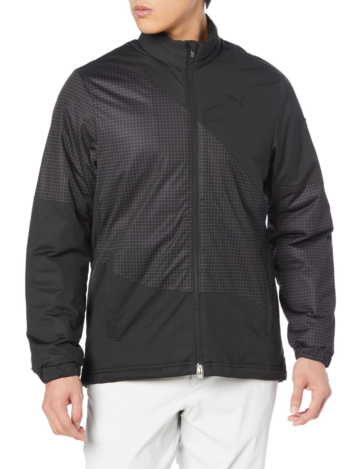 プーマ ブルゾン ゴルフ ハイパーストレッチPGW ブロックFZナカワタブルゾン メンズ 624908 ブラック XL プーマブラック XL