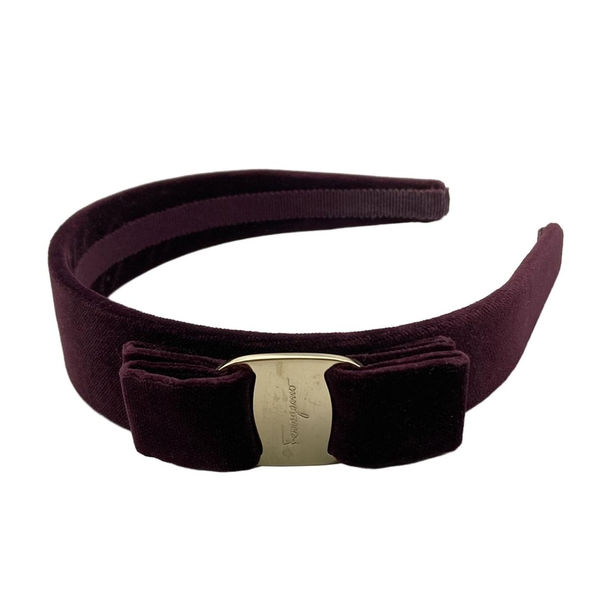 FERRAGAMO SalvatoreFerragamo サルバトーレフェラガモ カチューシャ - パープル ヴァラ