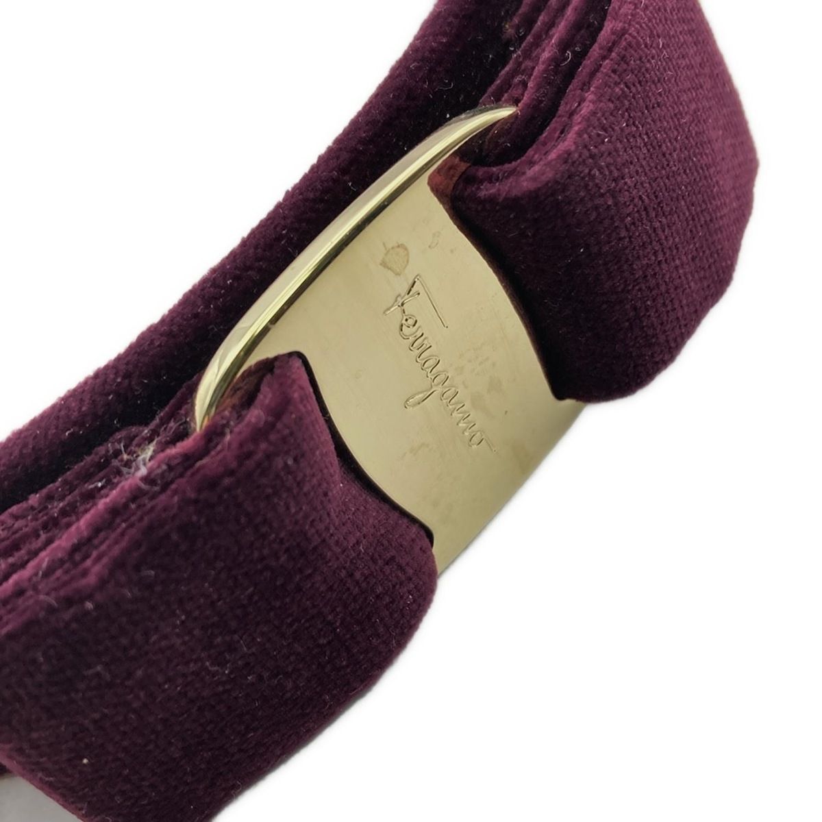  FERRAGAMO SalvatoreFerragamo サルバトーレフェラガモ カチューシャ - パープル ヴァラ ヘアバンド カチューシャ ヘアアクセサリー