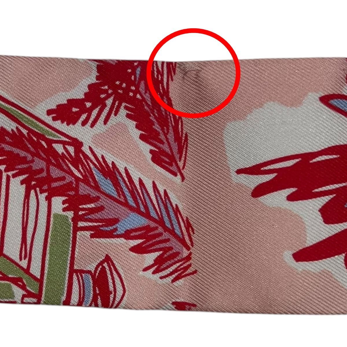  HERMES エルメス ツイリー スカーフ ビーチ柄 マルチ ピンク バッグ小物 レディース ﾀｸﾞ SA ストール ショール 小物