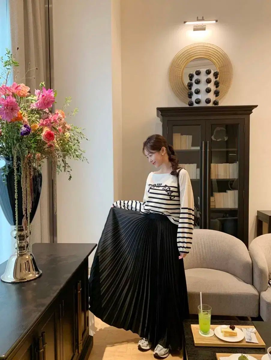 バイシーニ 공작 スカート ブラック