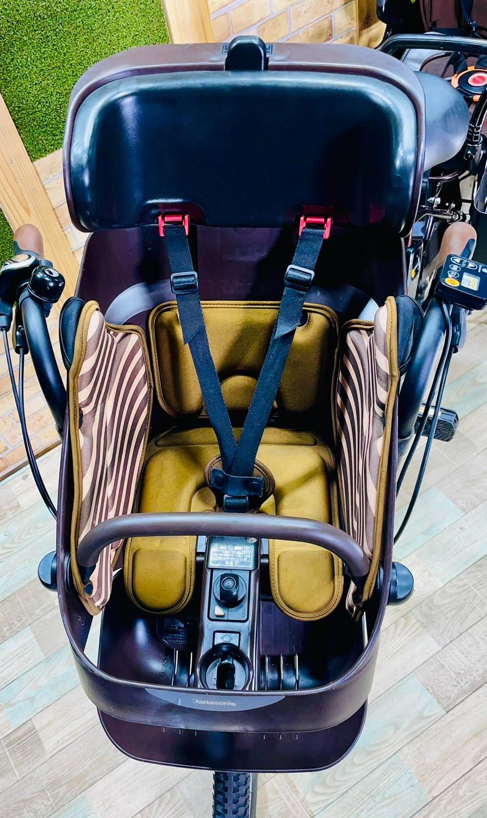 ブラウン 大容量モデル パナソニックギュット子供乗せ電動アシスト H2966 超特価】【大人気】Panasonic【ギュット】【ブラウン系】【大容量12AH