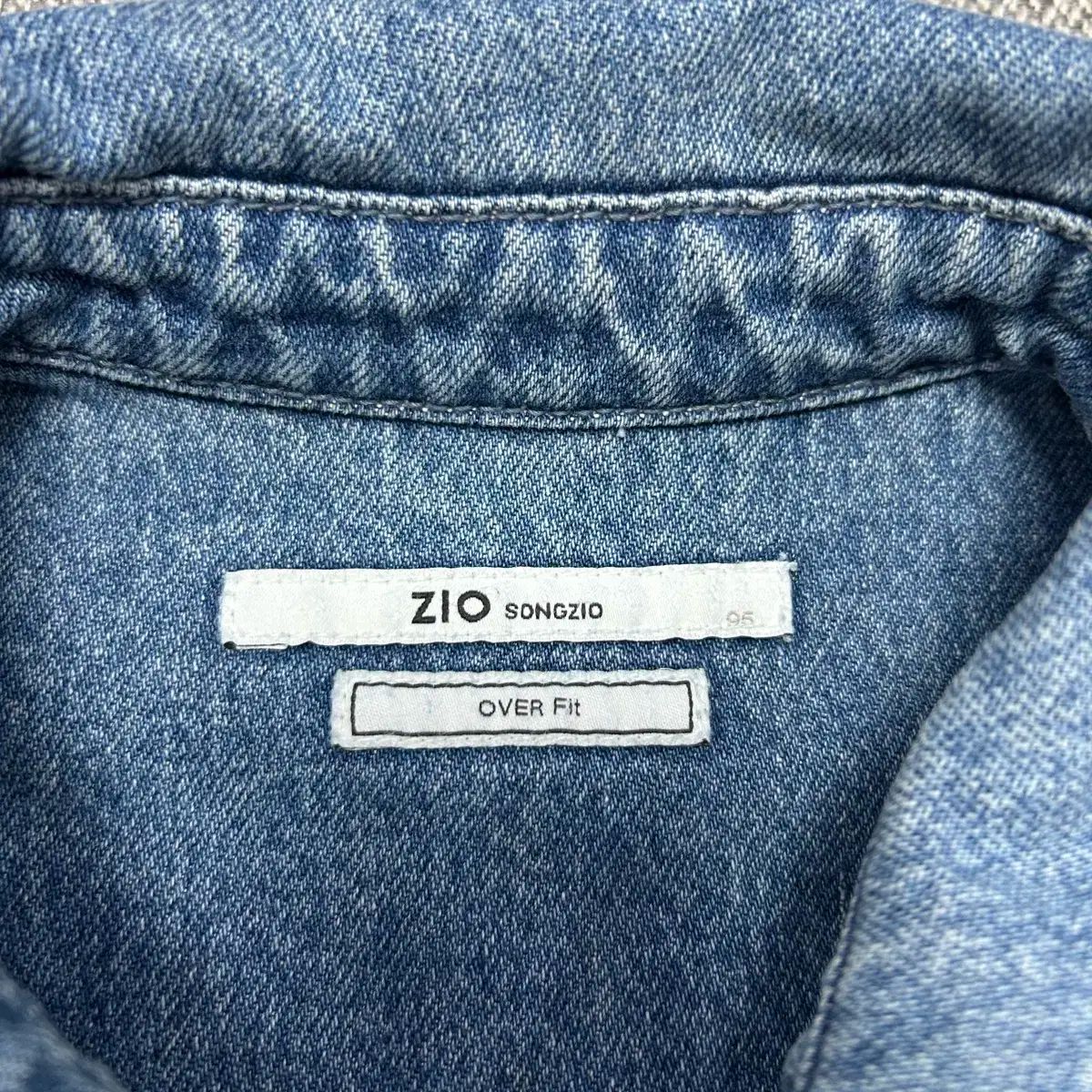 ZIOSONGZIO オーバーサイズ スリット デニムジャケット 95