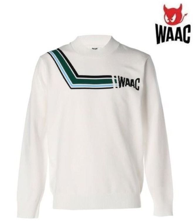 水216新品▽ ワック 【 XL 】 白系 定価30,800円 WAAC ゴルフ MENS