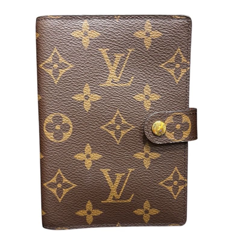 ルイ ヴィトン LOUIS VUITTON アジェンダPM ブラウン モノグラム ユニセックス 手帳カバー