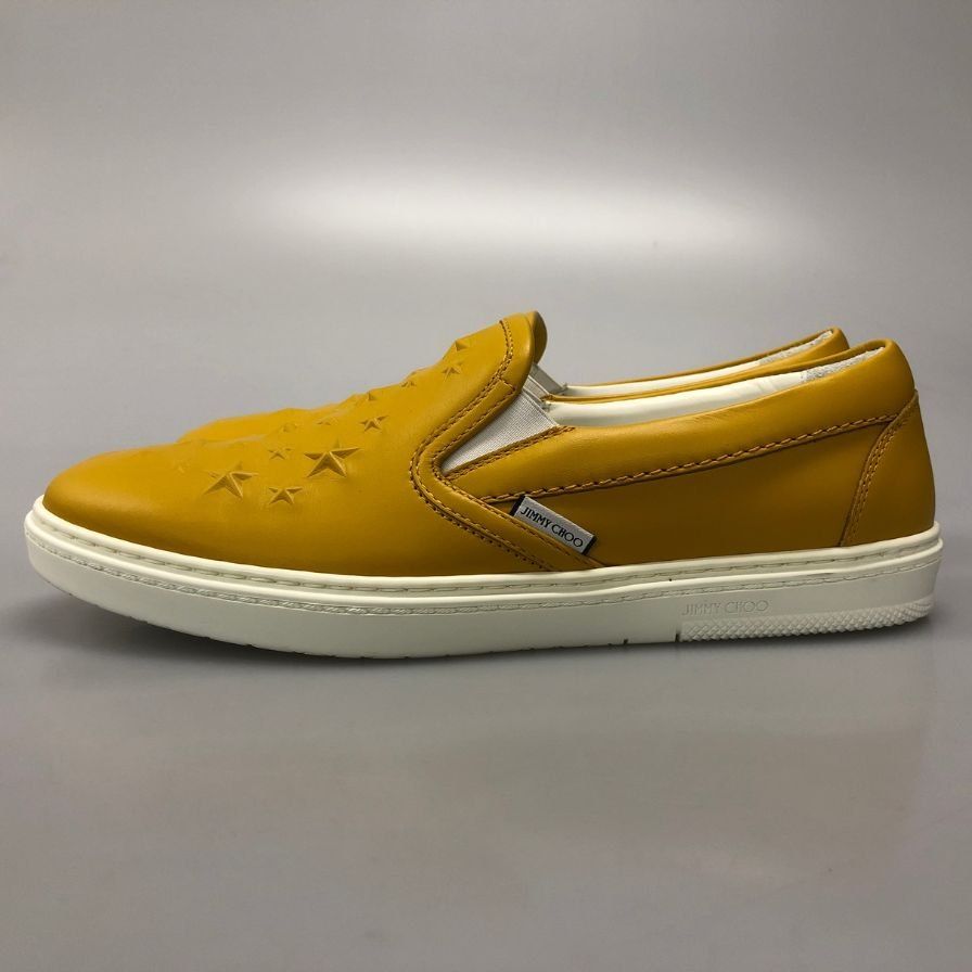 ジミーチュウ スリッポン スニーカー イエロー エンボス【AFD4