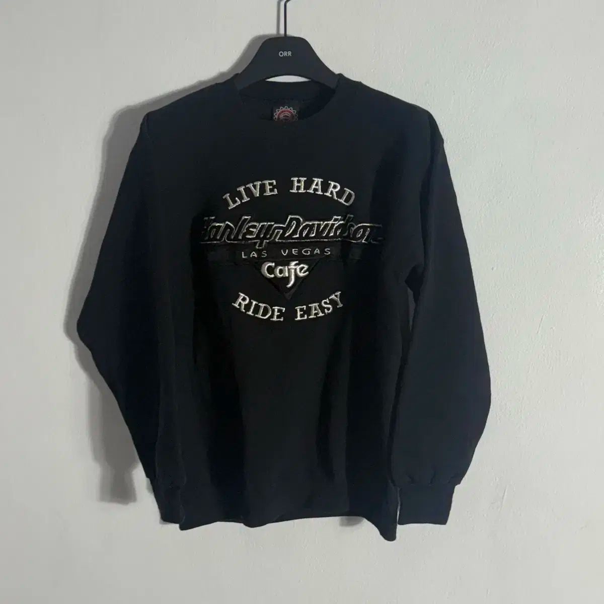 ハーレーダビッドソン スウェットシャツ ブラック USA M