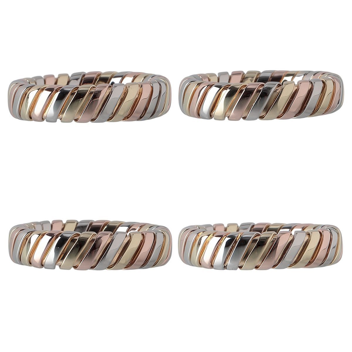 ブルガリ トゥボガス リング スリー 約17号 750 仕上げ済 BVLGARI 23910