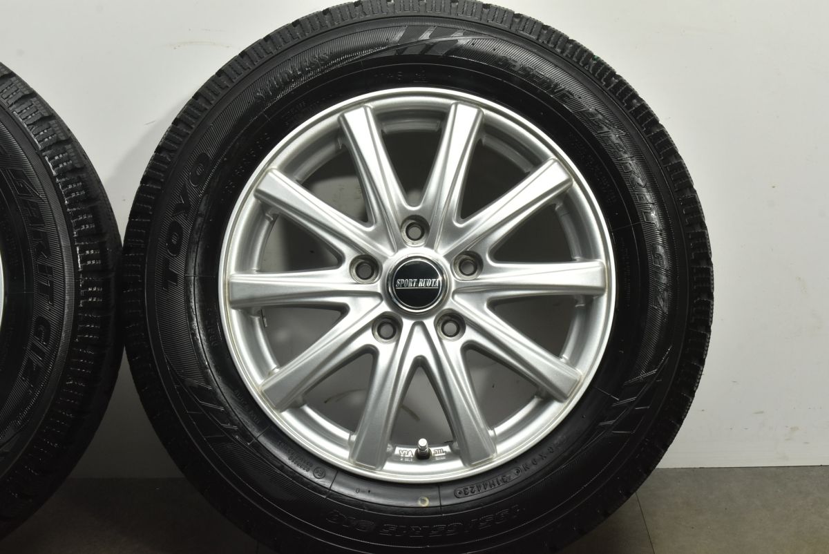  超バリ溝 SPORT RUOTA 15 in 6 J 53 PCD 114 3 トーヨー ガリットGIZ 195 65 R ノア ヴォクシー セレナ ステップワゴン アクセラスポーツ 15インチ タイヤ ホイールセット