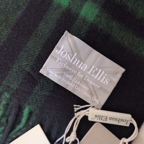  Drawer 別注 ジョシュアアリス グリーン Joshua Ellis ドゥロワー ストール 250425-39 ストール ショール 小物