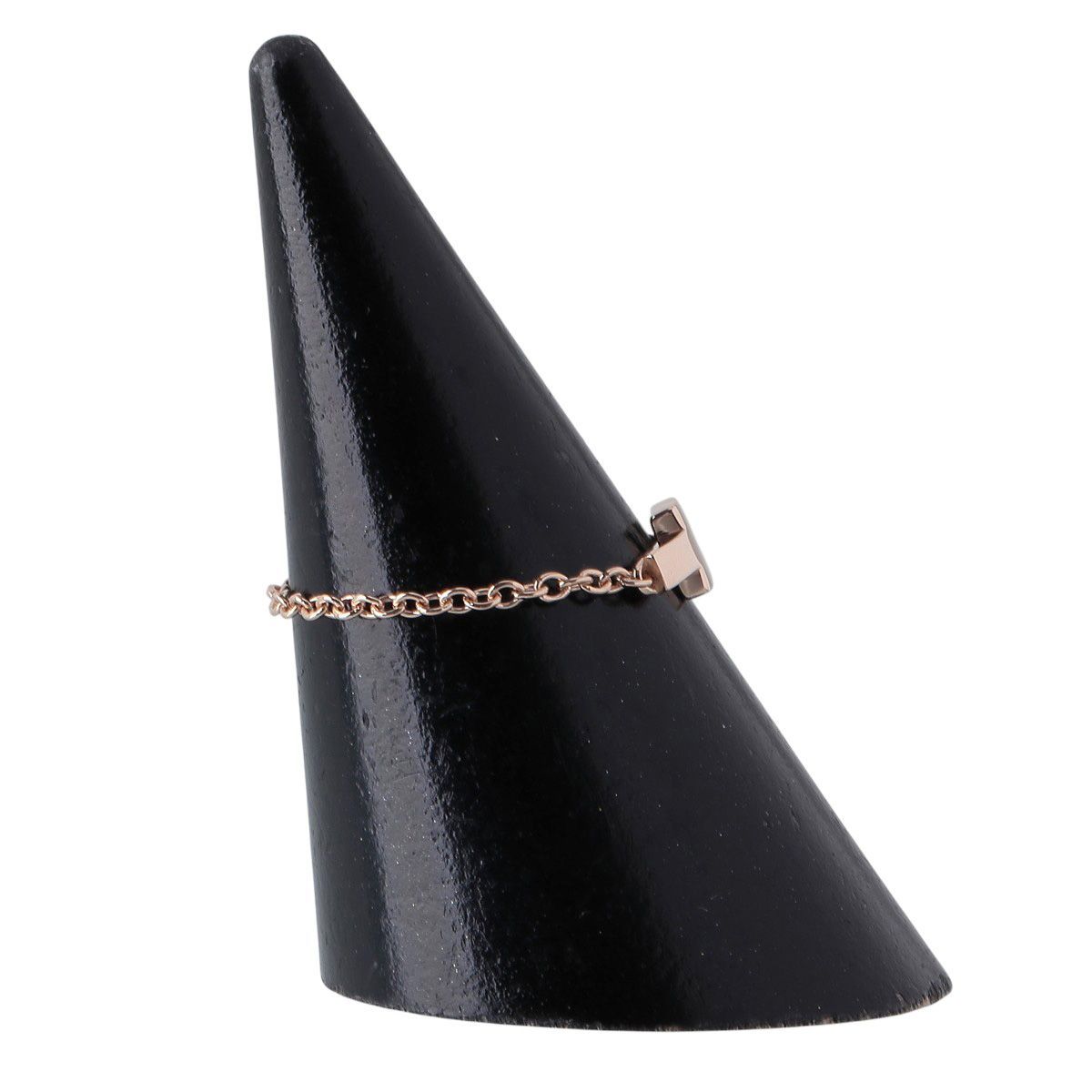 ティファニー T TWO チェーン リング 15号 Au 750 PG 仕上げ済 TIFFANY 23965