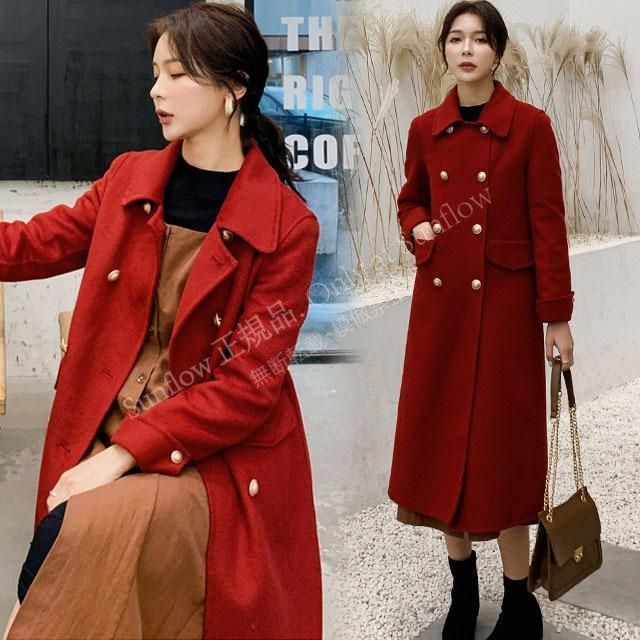 クリスマスギフト げ赤 ラシャコート レディース ロングコート 秋 冬 20代 30代 40代 ウール チェスターコート ブラック ロングコート ラシャ アウター 着痩せ CCSDP1110P156