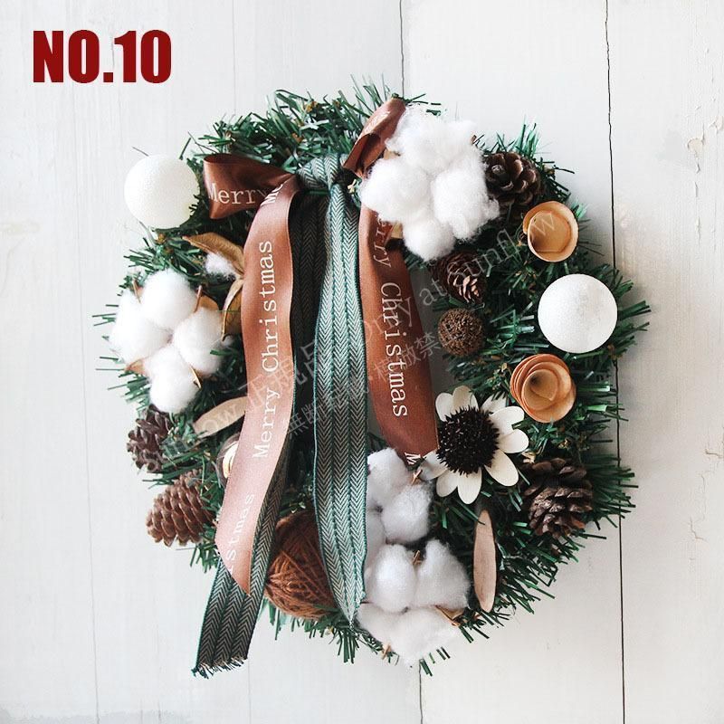 クリスマスギフトタイムセールクリスマスリース ドライフラワー ウッド